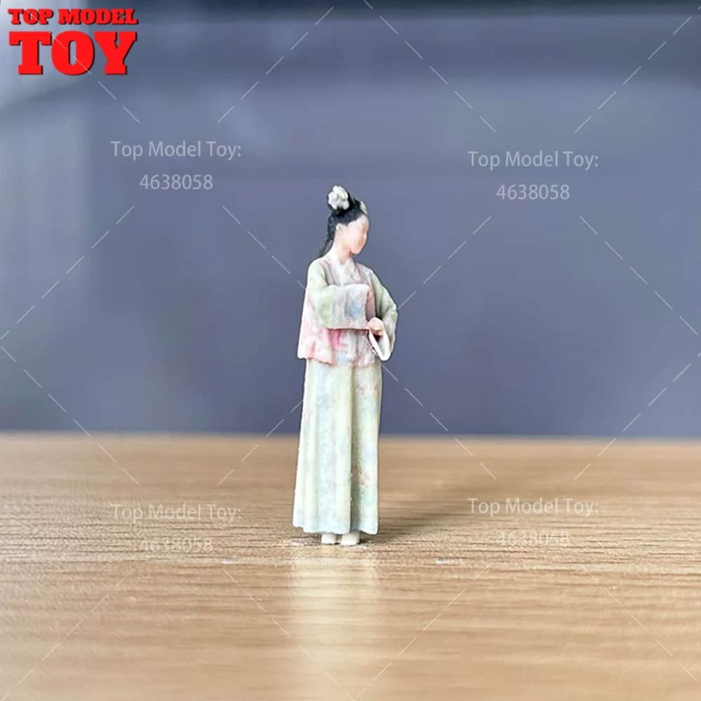 1/64 Bilancia Dinastia Qing Antico Costume Ragazza 3D Stampa Scena Femminile Puntelli Figure Modello Per Auto Veicoli Giocattoli Decorazione