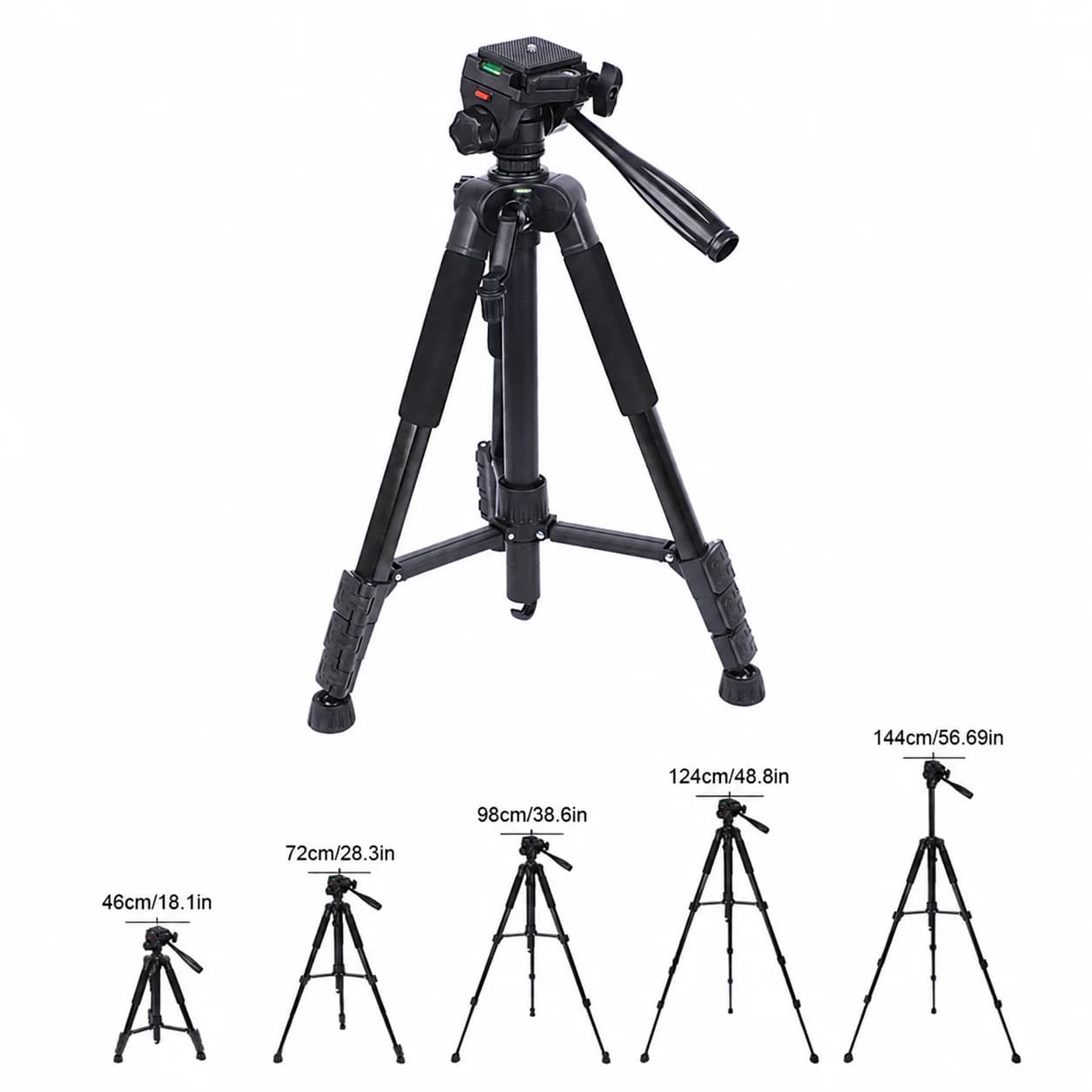 BOSSDUN Adjustable Tripod Stand for Spotting Scope Binoculars Monocular Telescope Phone Camera Projector 360 Degree Pan Head