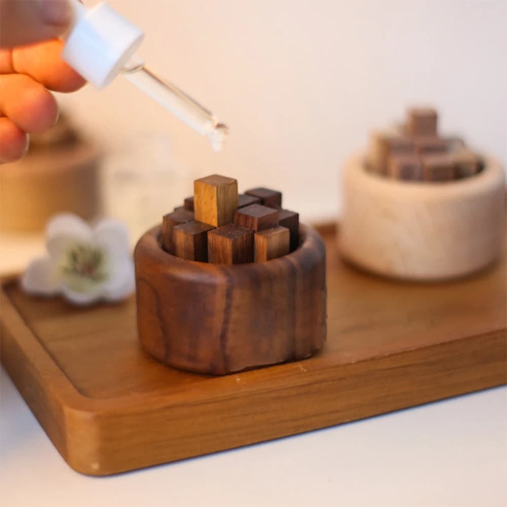 Aromaterapia creativa in legno Fragranza per interni Fragranza espandibile Olio essenziale Reed Aroma Diffusore Stick Fragranze per ambienti
