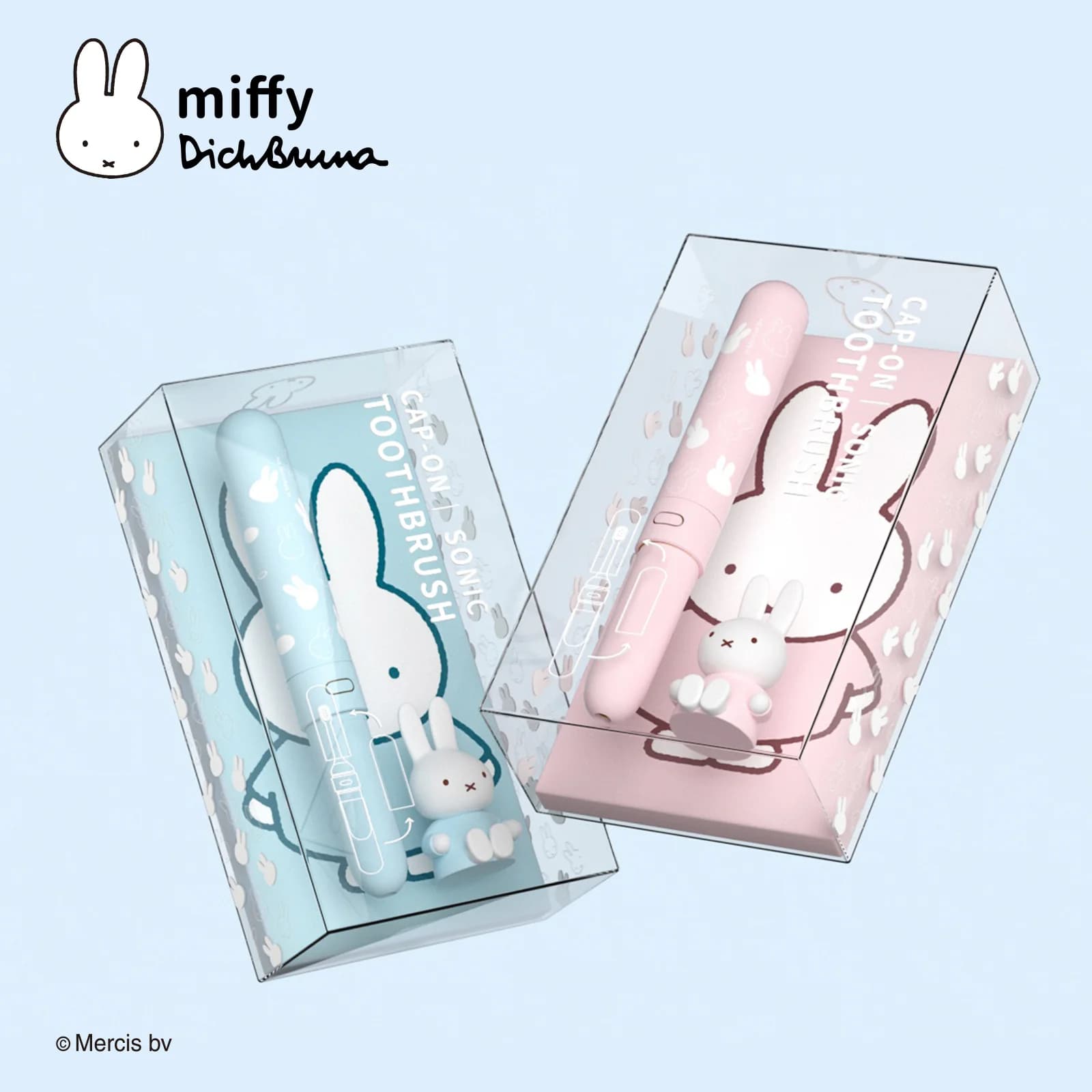 MIPOW & miffy Cap-Handle Design spazzolino da denti
