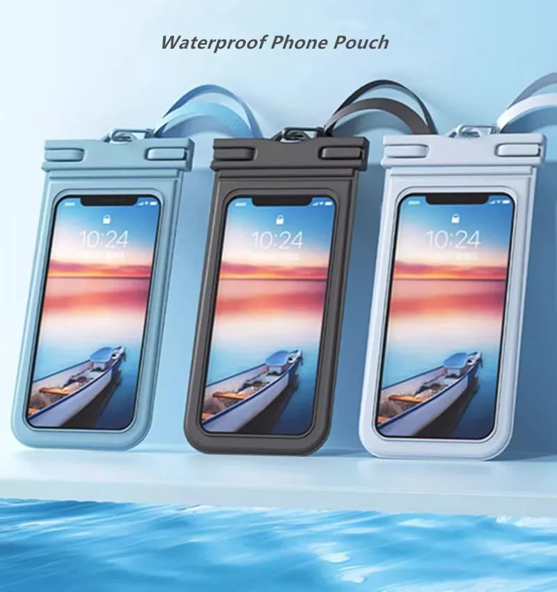 Waterproof mobile phone bag with high transparency touchscreen, protective case for swimming and diving, able to take photos