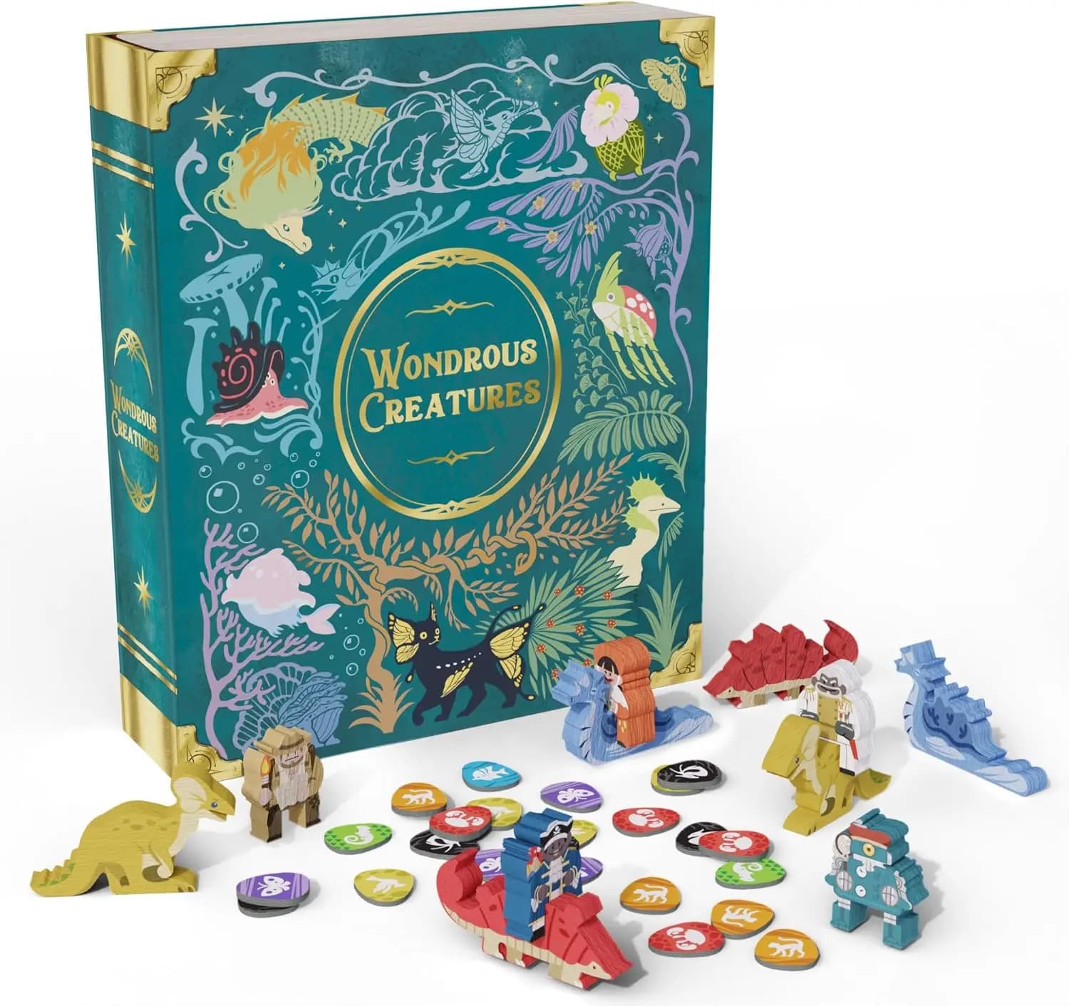 Gioco da tavolo Wondrous Creatures – Posizionamento dei lavoratori e costruzione del tavolo per 1-4 giocatori, dai 14 anni in su, 40-80 minuti