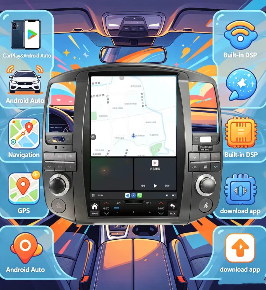 13 inch Android 13 For Nissan Pathfinder R51 2008-2012 Car Radio Stereo Multimedia Player GPS Navigation Stereo CarPlay WIFI 4G