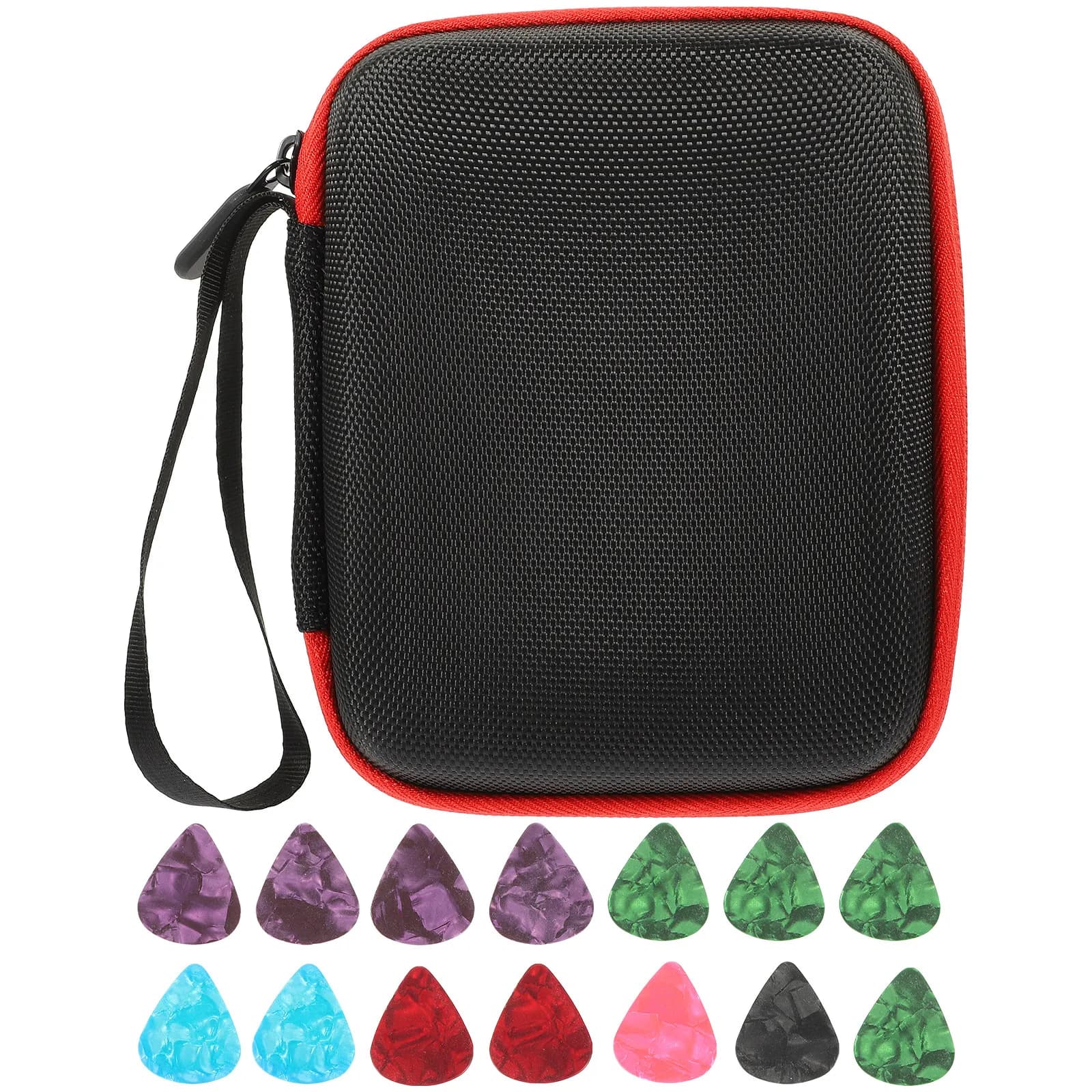 1Set Guitar Picks Storage Holder Ergonomic Durable Design Finger Protection Guitar Aid Supplies Plectrum Container