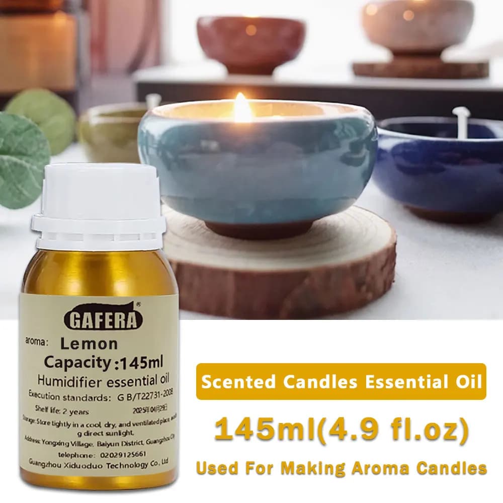 GAFERA 145ml (4.9 fl.oz) Oli Essenziali al Limone/Ritz-Carlton - Per la Creazione di Candele Aromaterapiche, Saponi Artigianali e Umidificatori