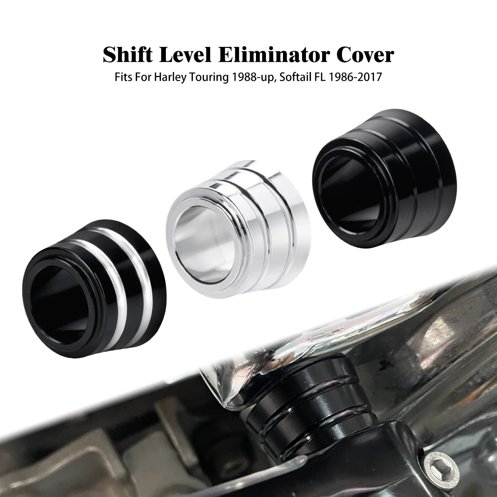 Copertura del cambio CNC del livello del cambio del motociclo per Harley Touring Street Glide FLHX Electra Glide Softail FL 86-17 Trike 08-UP
