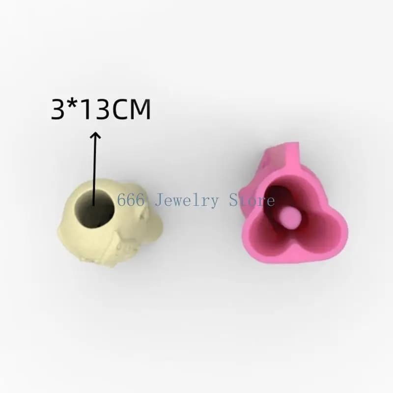 F2TD Artistic Girls Mask Shaped Silicone Mold for Resin Epoxy Flower Pots Crafting