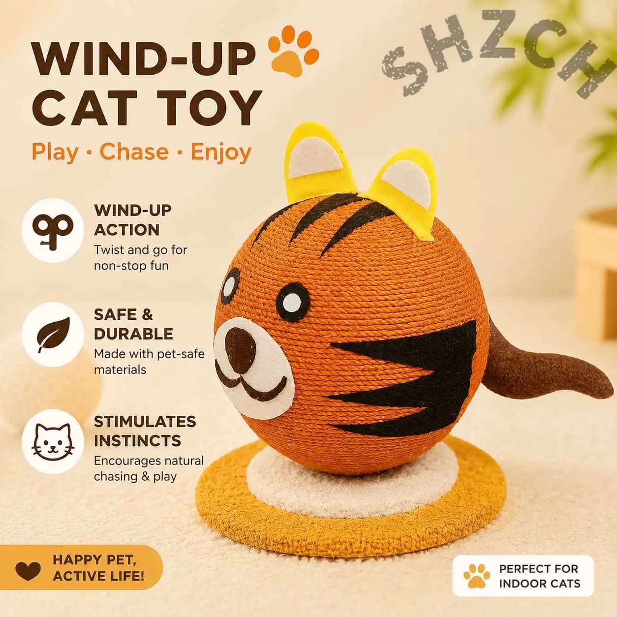 Multifunctional Cat Tree With Scratching Ball And Scratching Post Durable Pet Cats Claw Grinding Toy Cat Climbing Furniture Pet