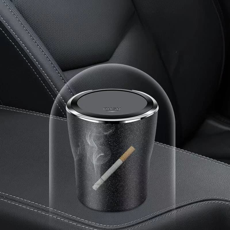 Automotive creative personality multifunctional ashtray universal flash point ashtray storage indoor small trash can.