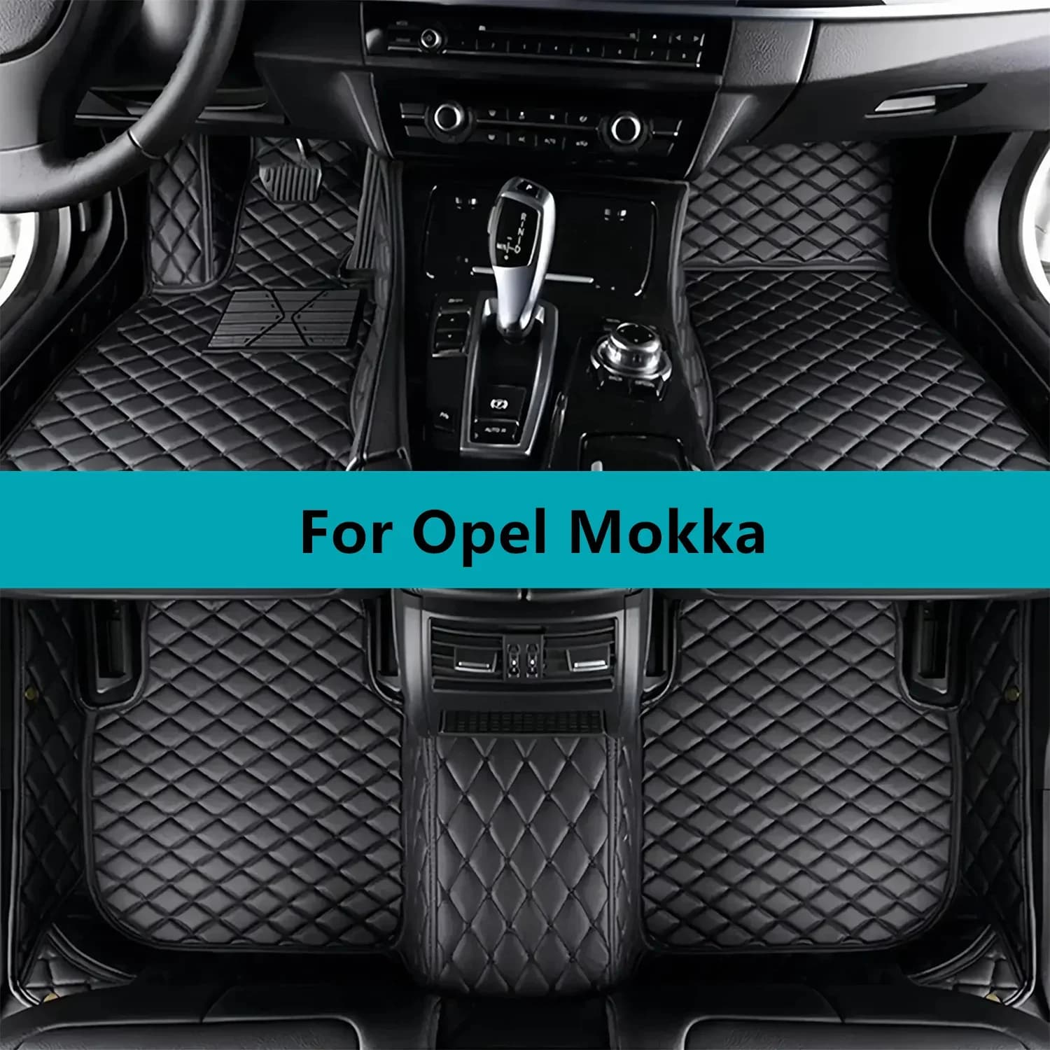 Set completo Tappetini per auto per Opel Mokka 2020 2021 2022 2023 2024 Tappetini in pelle Tappetini per auto Tappeti