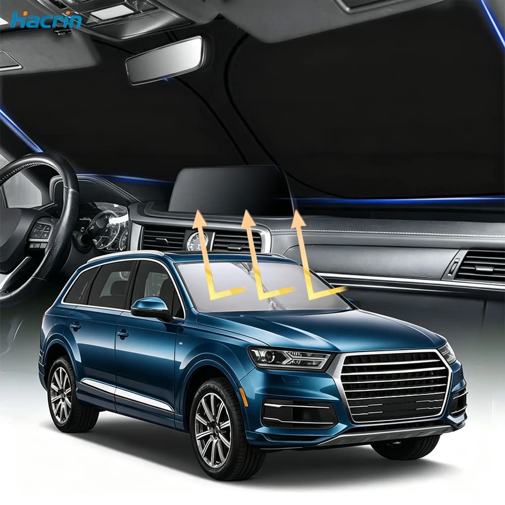 Universal Car Windshield Sun Shade Foldable Reflective for Windshield Shades Car Interior Accessories Car Windshield Sunshade