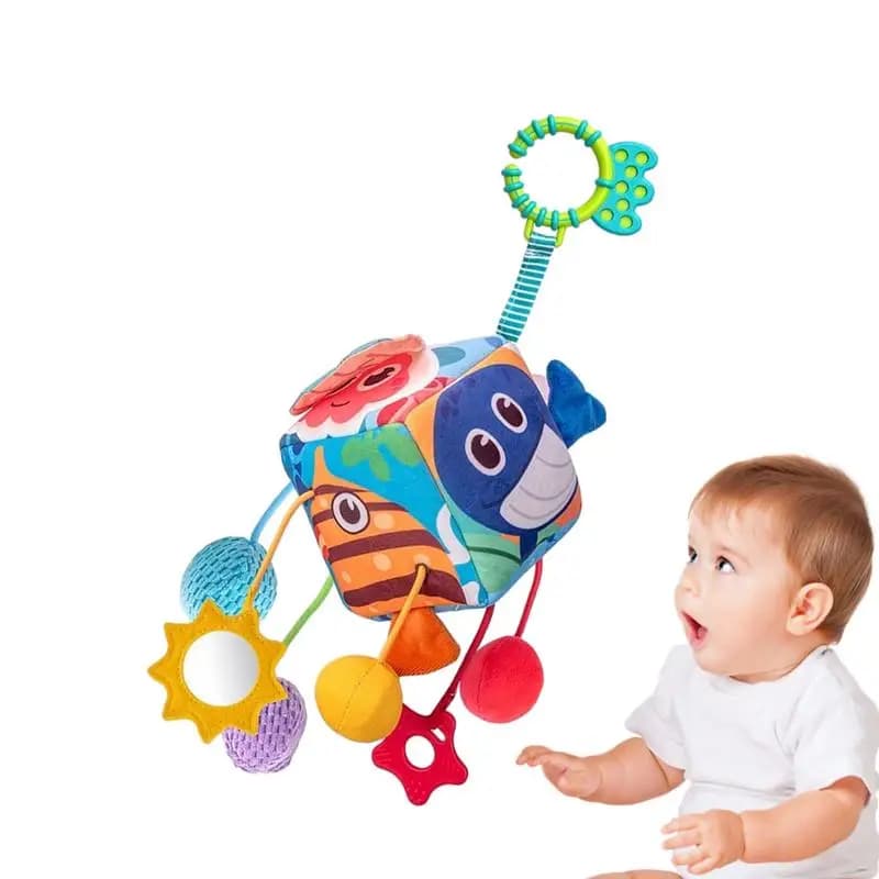 I bambini tirano il giocattolo girevole Pull String Activity Toy giocattoli per tirare sensoriali impiccagioni per culla creativi giocattolo per bambini passeggino giocattolo per letto