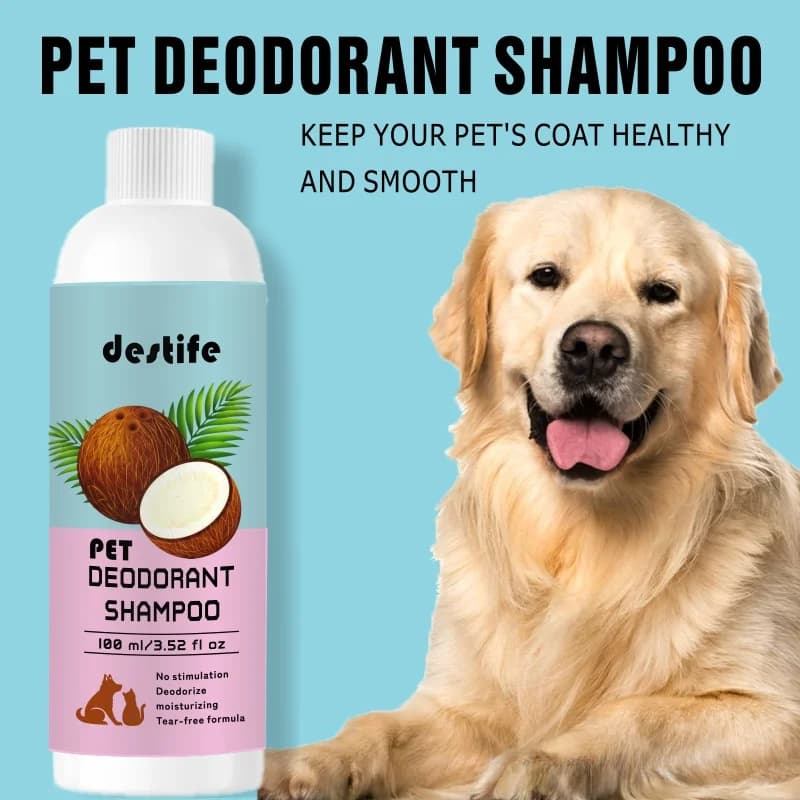 100ml Cat Dog Shampoo bagnoschiuma balsamo cucciolo cappotto sano odore liscio deodorante fragranza duratura Pet Wash prodotti per la cura