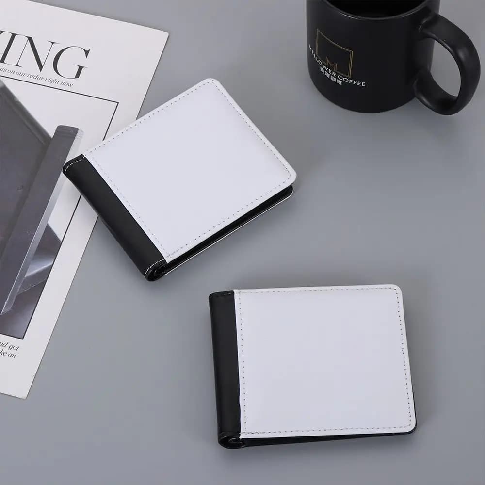 Portafoglio in pelle PU con sublimazione di nuovo stile Portafoglio in pelle PU per donna Uomo Portafoglio multi porta carte regalo fai da te per viaggi di lavoro