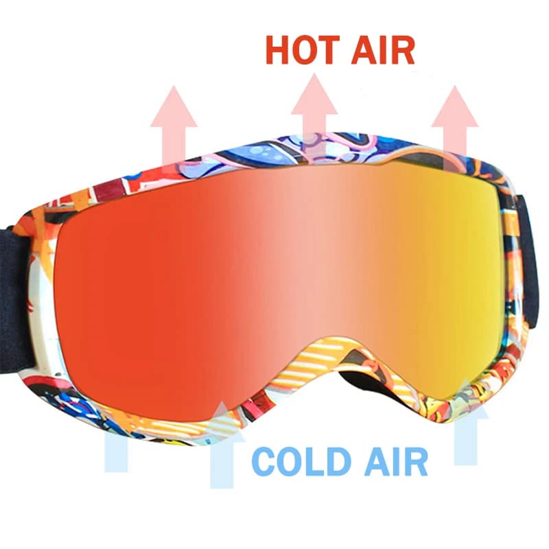 Professional Goggles Winter Sports Snow Ski Equipment Kid Anti-fog Jet Ski Goggles Custom logo Goggles