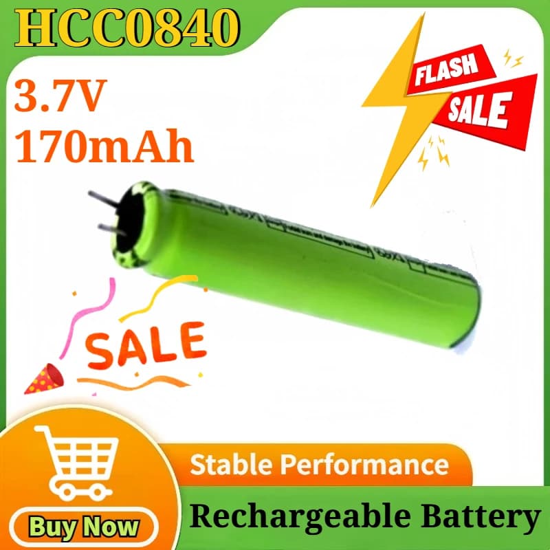 5-50 Pezzi HCC0840 3.7V 170mAh Batteria al Litio Cilindrica ad Alta Potenza Sostituibile per Dash Cam OS3