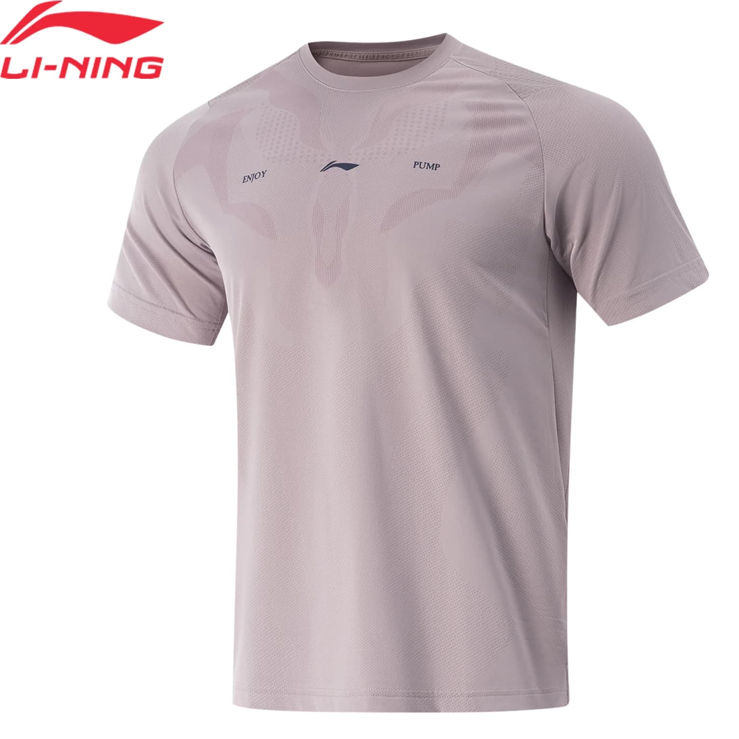 T-shirt da allenamento da uomo Li-Ning AT DRY ULTRA 89% poliestere 11% elastan Vestibilità regolare Traspirante Pullover sportivo LiNing ATSV125