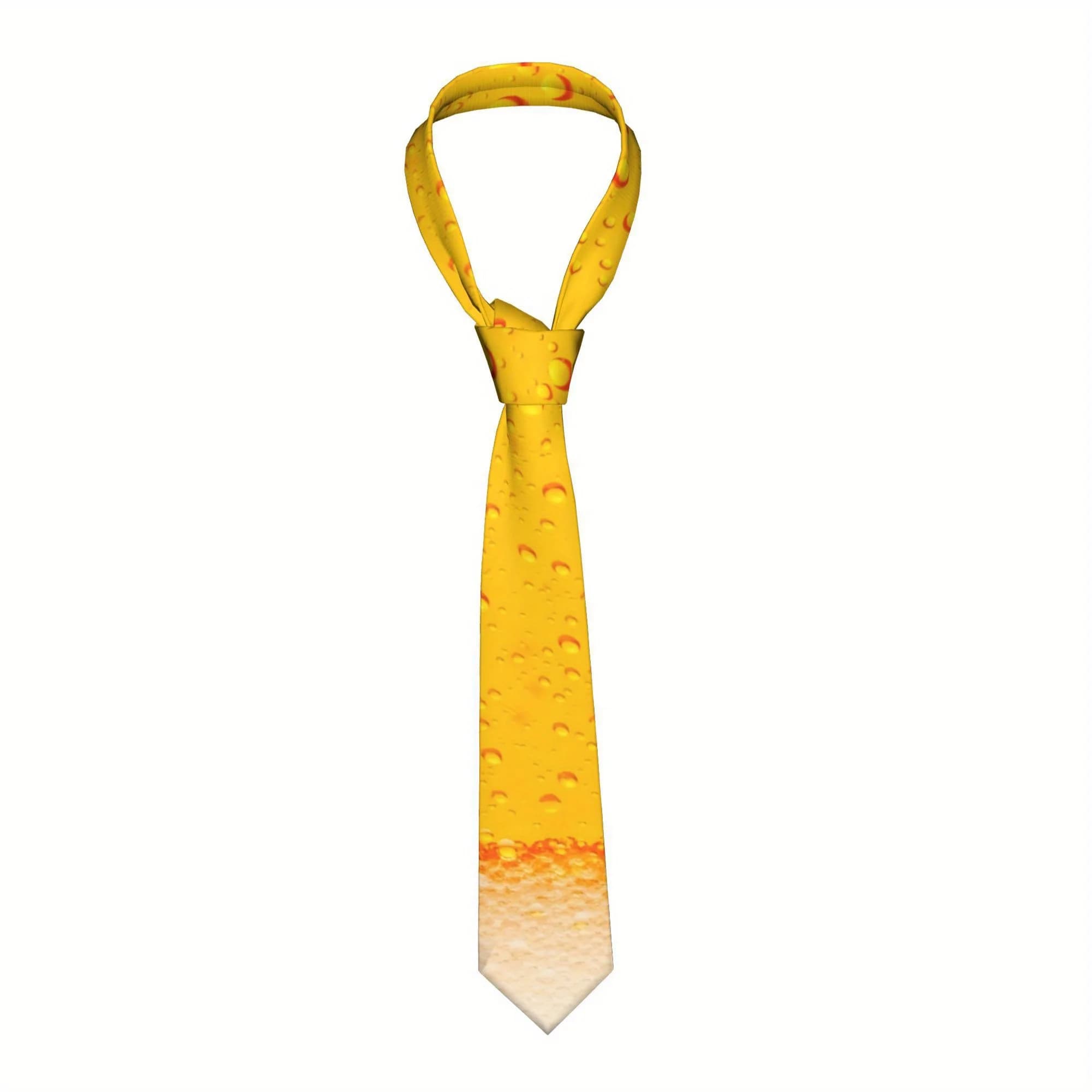 Cravatta per tazza da birra Grafica divertente Leggera Resistente per eventi formali casual Regalo ideale per gli amanti della birra Accessori per birra