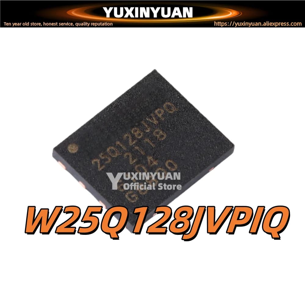 5/PCS Nuovo Originale W25Q128JVPIQ 25Q128JVPIQ W25Q128JVPQ 25Q128JVPQ SON8 Chip di memoria flash seriale da 128M-bit Disponibile