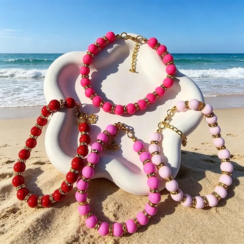 Rhinestone Pearl Cat Necklace Pet Cat Dog Collar for Puppy Kitten Cute Jewelry Collars Pet Supplies Collar Para Gato