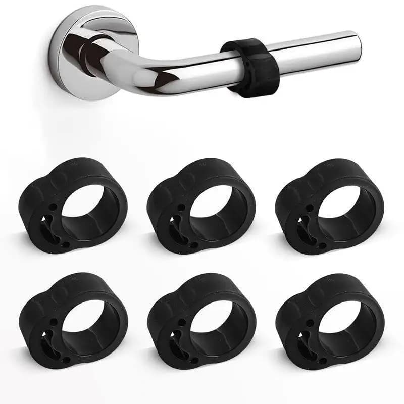 Set di 4 Silenziosi Ammortizzatori in Silicone per Maniglie, Protezione Antiurto per Maniglie e Anelli di Protezione per Pareti, Ideali per Arredamento Ufficio
