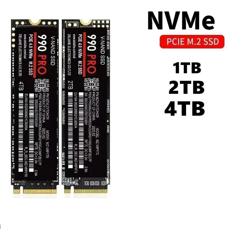 SSD high speed 990 PRO PCIe 4.0 NVMe 4.0 M.2 2280 1TB 2TB 4TB SSD Internal Solid State Hard Drive For Laptop PC PS4