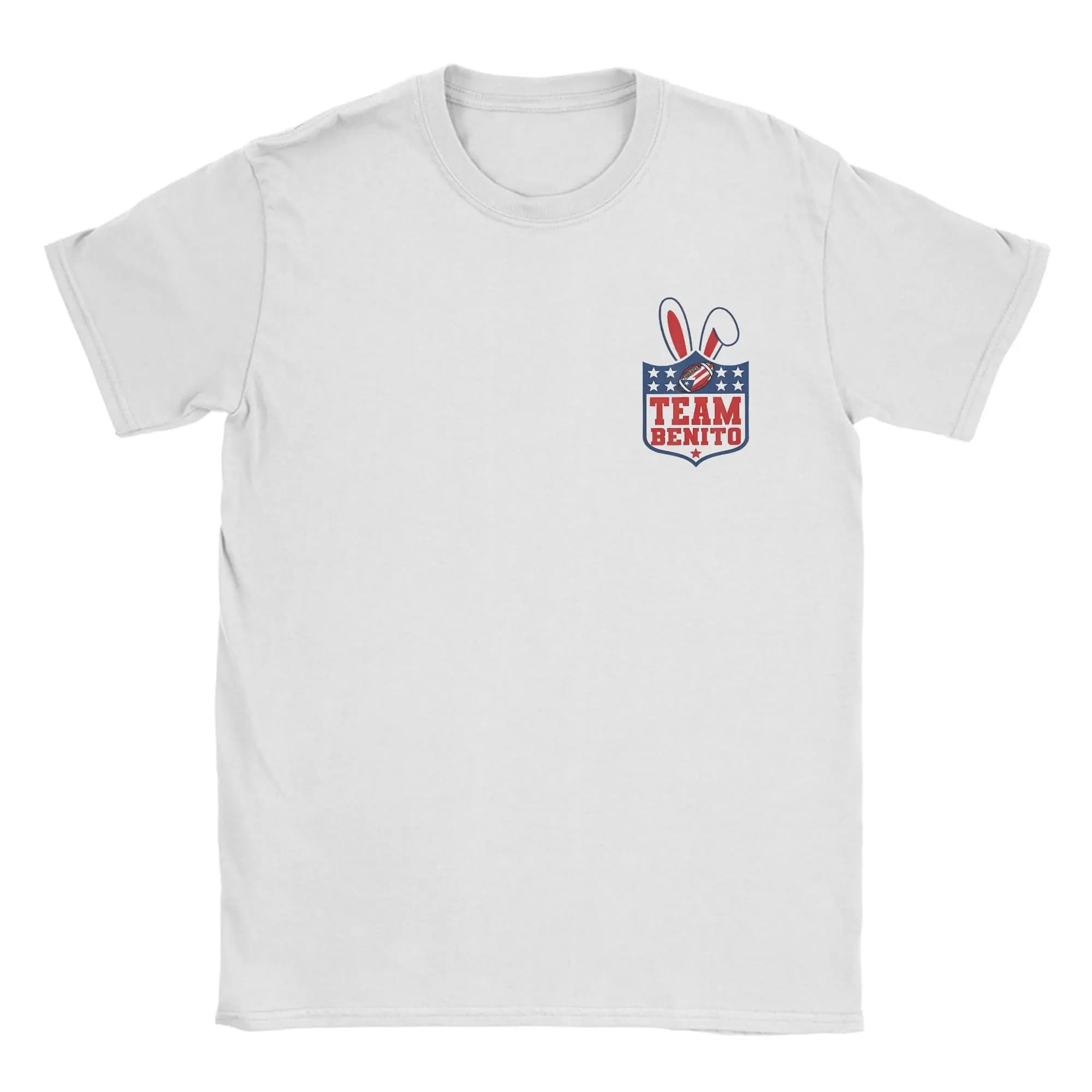 Maglietta da uomo Bunny Bowl 2026 Benito 94 LX, T-shirt da calcio per il tempo libero, a maniche corte, girocollo, in cotone, abbigliamento estivo