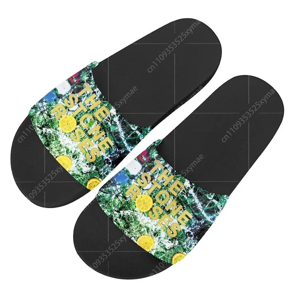Ciabatte The Stone Roses Rock Band, Home and Outdoor Shoes, Beach and Pool Sandals for Men, Women and Teenagers, Custom Summer Shoes