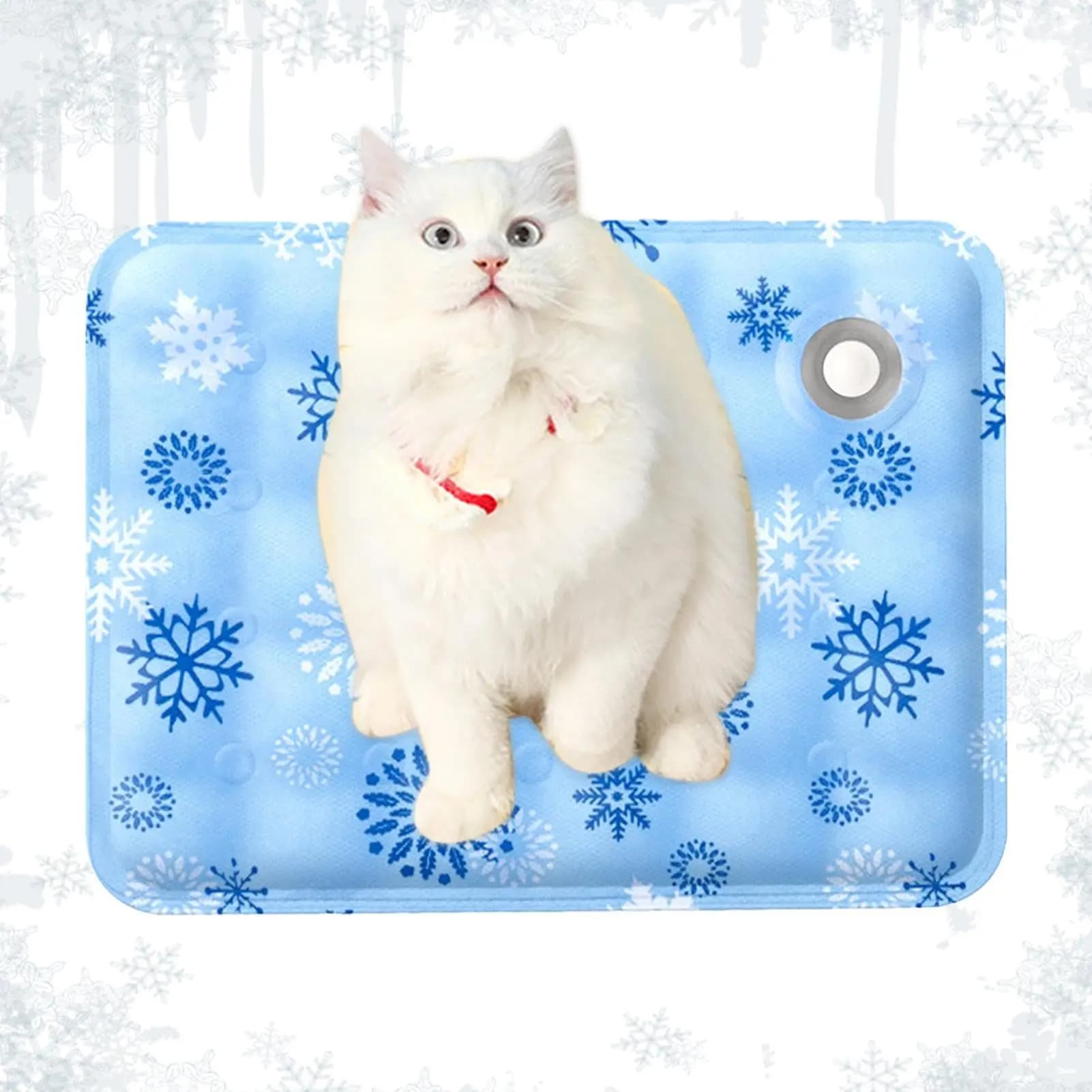 Foldable Cooling Mat for Dogs Washable Cat Cooling Pad Waterproof Self-Cooling Pad for Cats, Pets in Summer Water Needed
