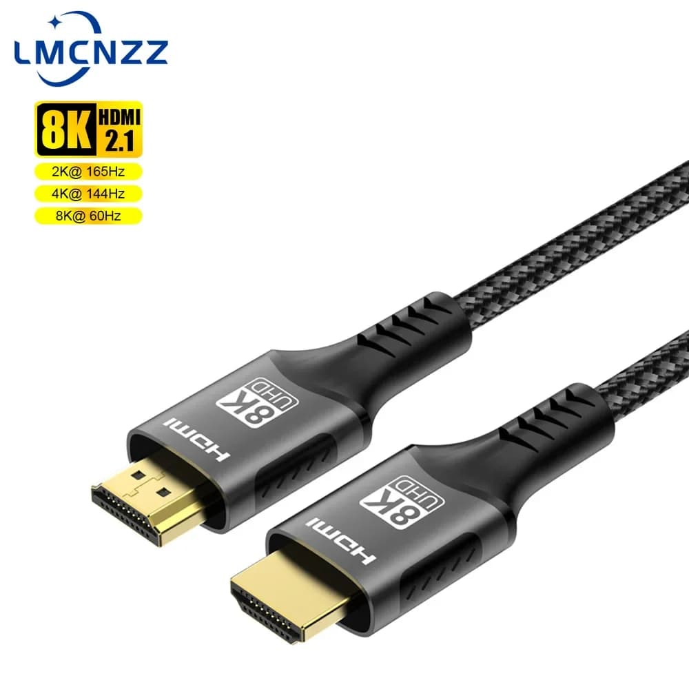Cavo HDMI 2.1 8K 4K@120Hz 8K@60Hz 48Gbps EARC ARC HDCP Ultra High Speed HDR per RTX Cavo Video PC Laptop Proiettore HD TV PS5