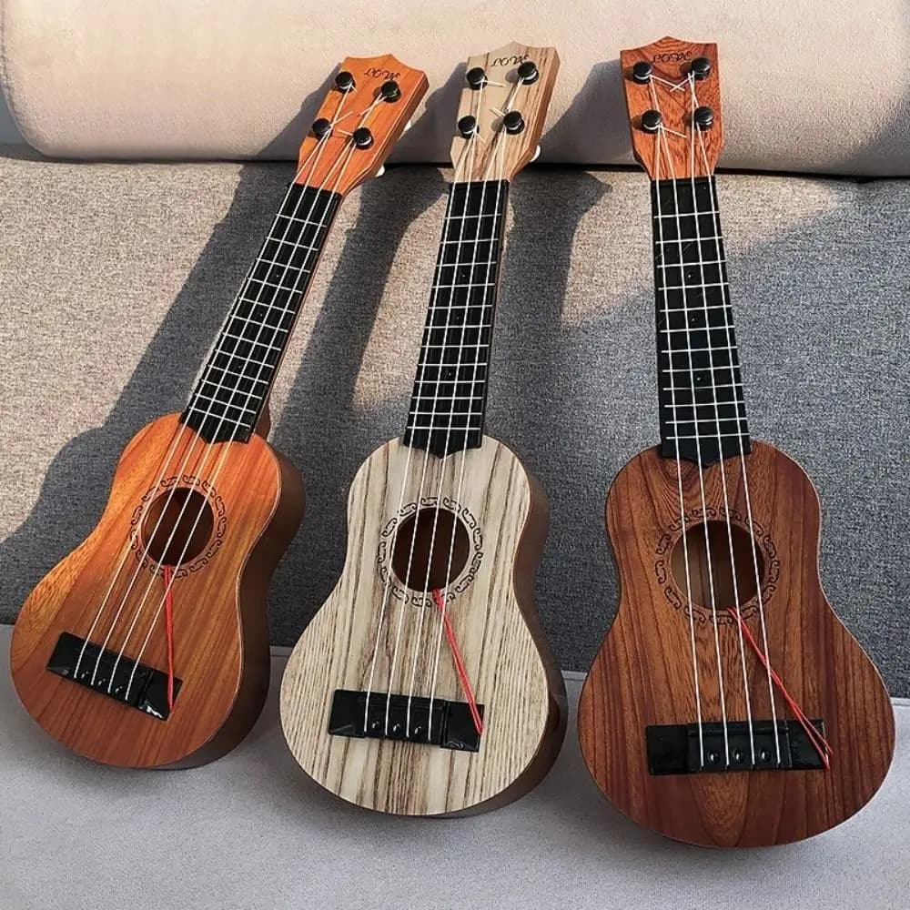 Ukulele a 4 Corde, Strumento Musicale con Manopole Regolabili, Ukulele Classico Simulato, Chitarra Piccola Giocabile