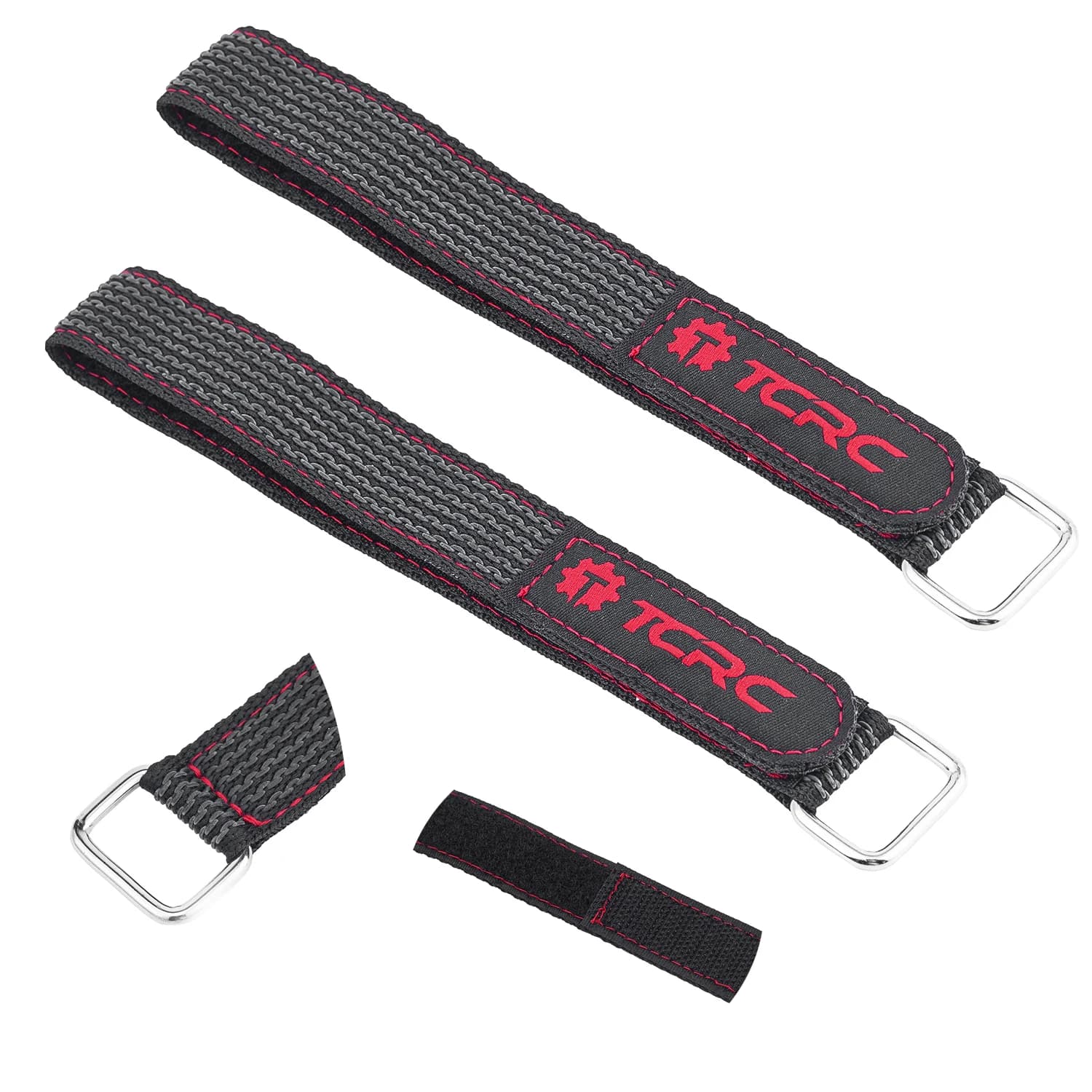TCRC 2 Pezzi 20x300MM Cinghie Antiscivolo per Batterie RC, Cinghie Riutilizzabili Regolabili per Droni RC, FPV Racer, Aerei, Auto