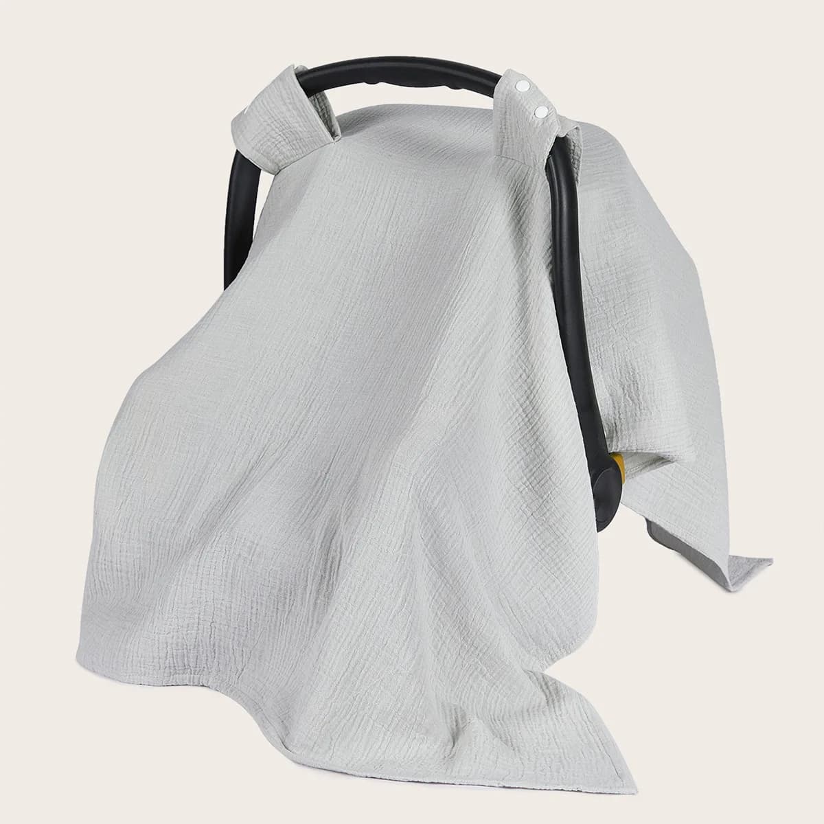 Coperta in Mussola Unisex per Neonati, Parasole per Passeggino, Copertura per Culla in Morbido Cotone