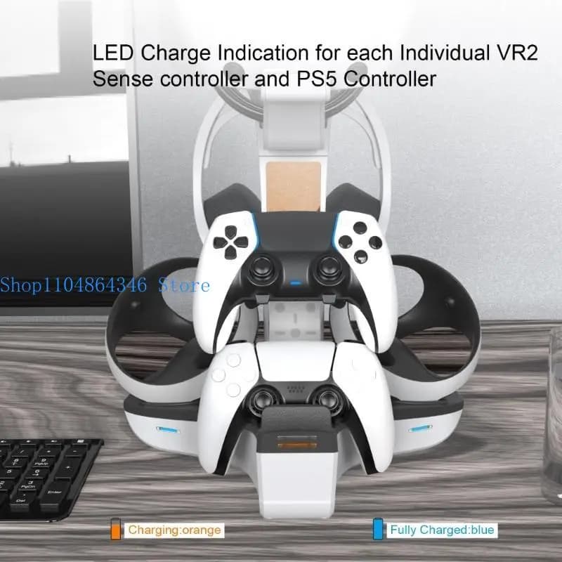 652F Dock ricarica all-in-one per supporto archiviazione base caricabatterie VR2/controller