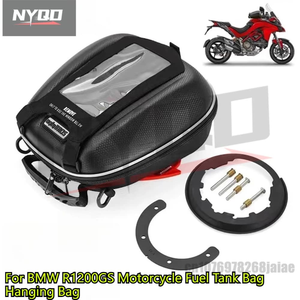 Borsa da serbatoio per carburante per moto Borsa da appendere Borse posteriori impermeabili Borse da serbatoio per carburante a sgancio rapido Accessori per valigie per BMW R1200GS