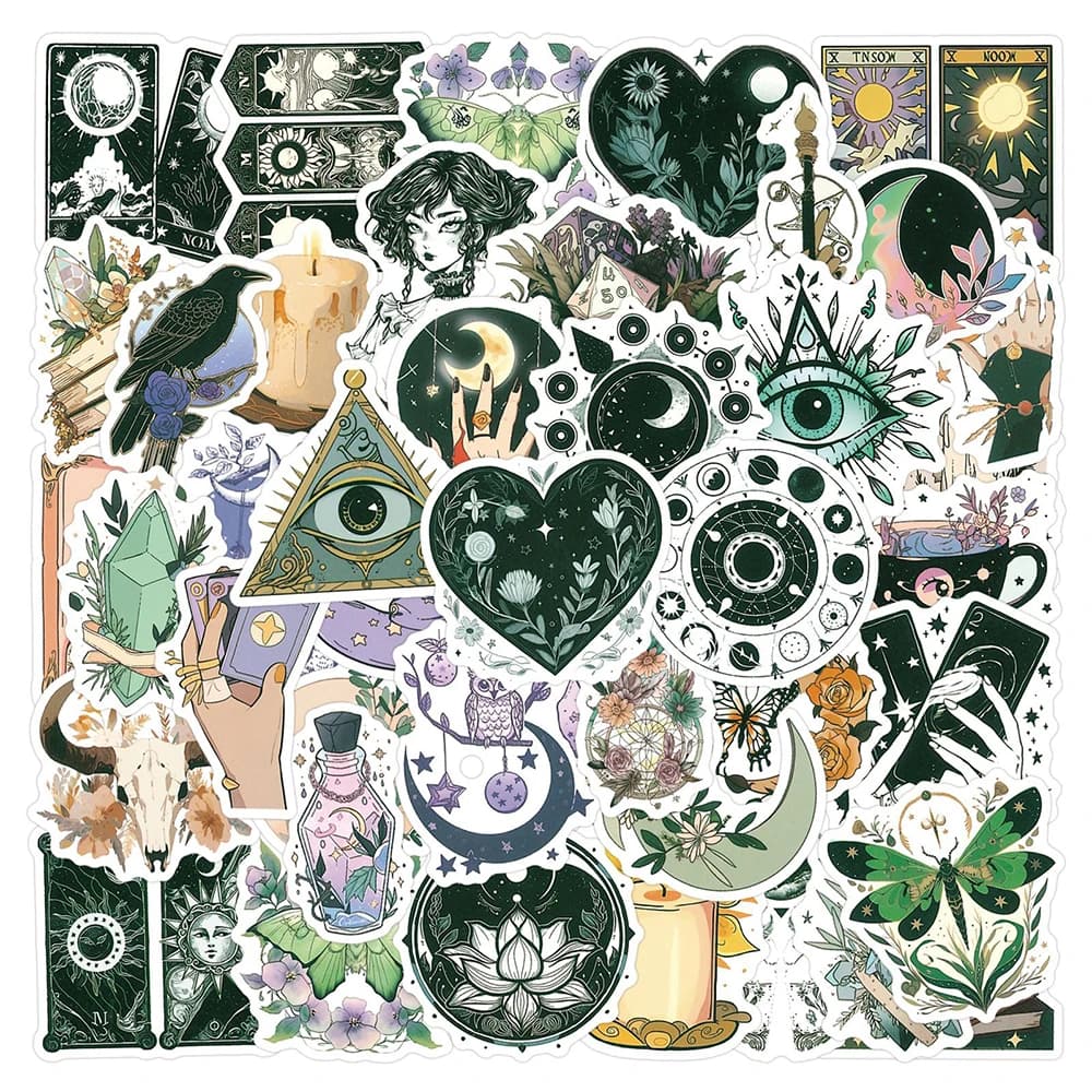 10/30/50pcs Cute Supernatural Magic Art Graffiti Stickers Aesthetic Cartoon Decals Laptop Fridge Decoration Scrapbooking Sticker