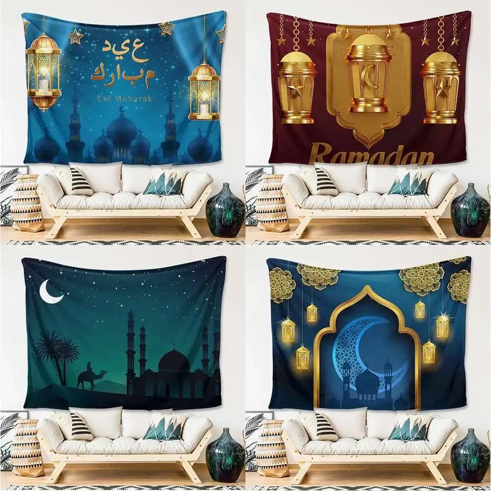 Coperte personalizzate, coperte religiose in flanella Ramadan, camera da letto, soggiorno, arazzo, regali di compleanno per le vacanze