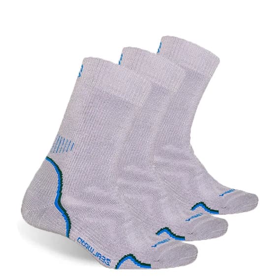 3 paia di calzini ZEALWOOD da trekking per uomo e donna, in spessa lana merino, caldi, termici, per l'inverno, per la neve, per sport all'aria aperta, con imbottitura