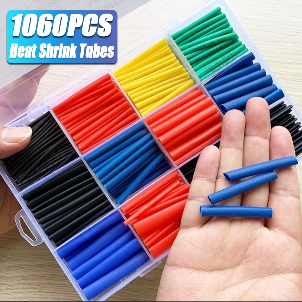 127-1060 pieces 2:1 shrinking tube shrinking assorted polyolefin sheath insulation sheaths for wrapping cables