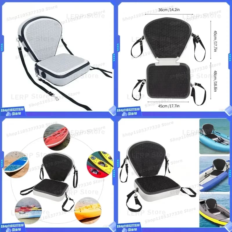 Commercial Customized Inflatable Kayak Paddle Board Seat with Backrest Removable Sitting Canoe Seat for Fishing Kayaking