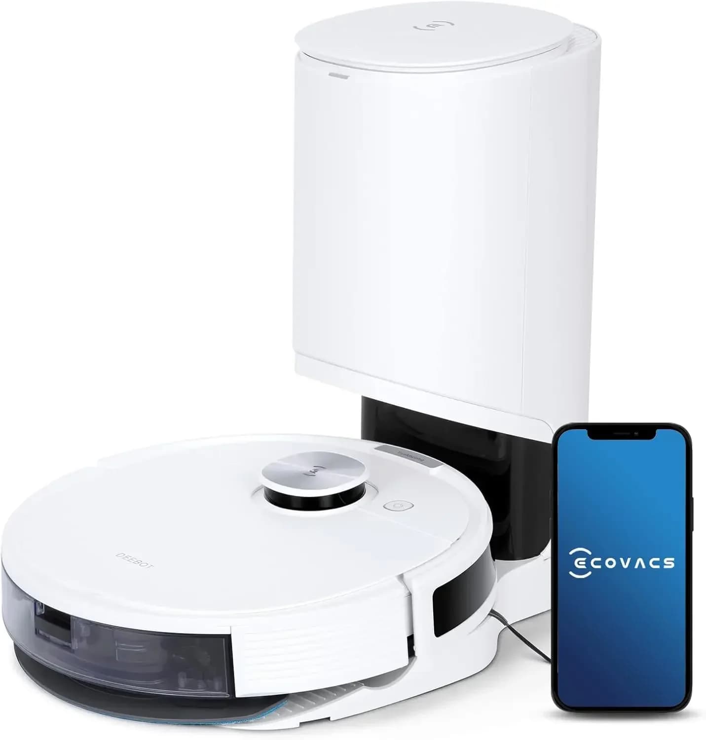 Robot Vacuum and Mop Combo with Auto-Empty Station, Hands-Free Cleaning for 60 Days 3800Pa Suction, 330mins Max Run-time