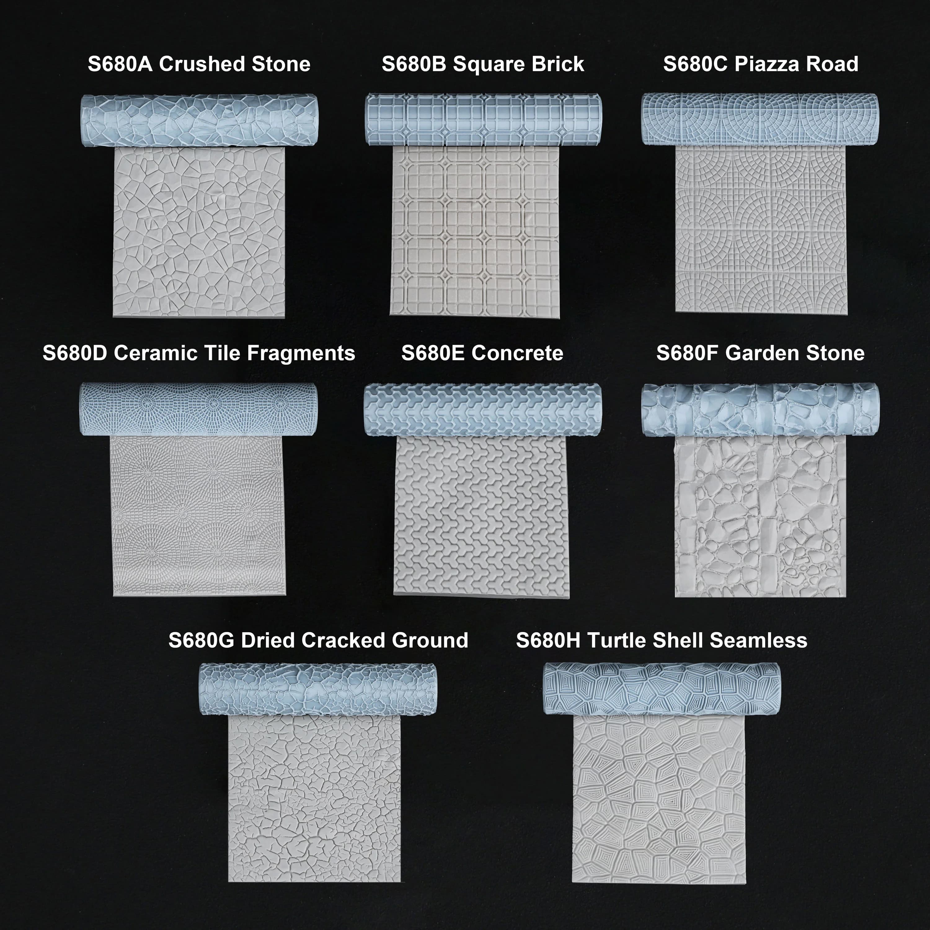 Fantasy Texture Roller Model, Versatile Floor Roller Models for Clay/Foam Terrain Building, High Detail RPG Accessories