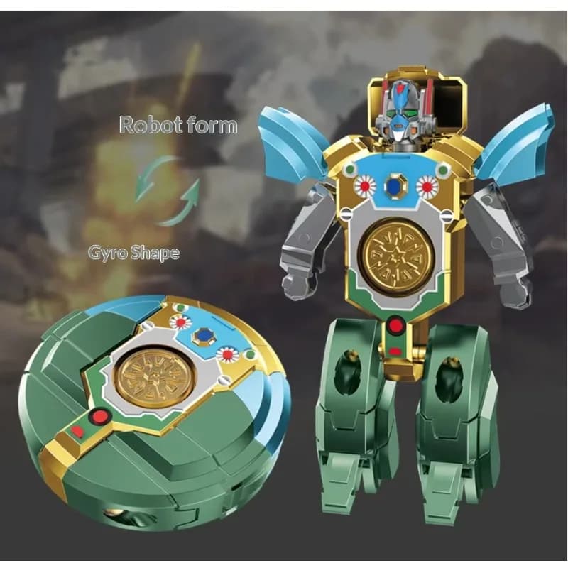 Robot Trasformabile Creativo Fidget Spinner, Giocattolo Antistress per Ragazzi, Gioco Interattivo con Giroscopio per Bambini