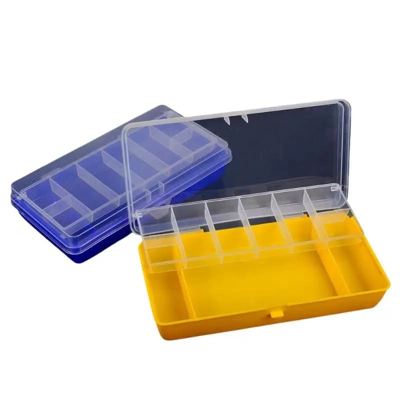 Portable Organizer Boxes Compartments Fishing Accessories Plastic CaseDouble Layer Bait Container Fishing Tackle Boxes