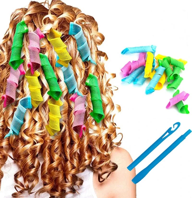 Set of 18 Pieces Magic Bigodin for Hair Wave Formers Hair Accessories Bigodini Hair styling tool DIY for women