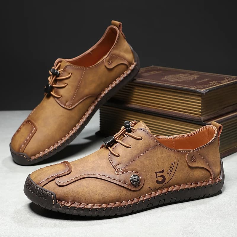 Mocassini in Pelle Comodi da Uomo, Scarpe da Guida in Vendita, Taglie Grandi, Scarpe Casual in Pelle Fatte a Mano, Design Sneakers