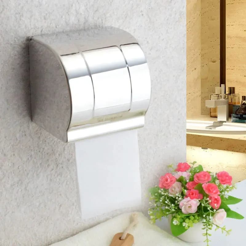 Portarotolo da Bagno in Acciaio Inossidabile, Porta Carta Igienica da Parete Impermeabile
