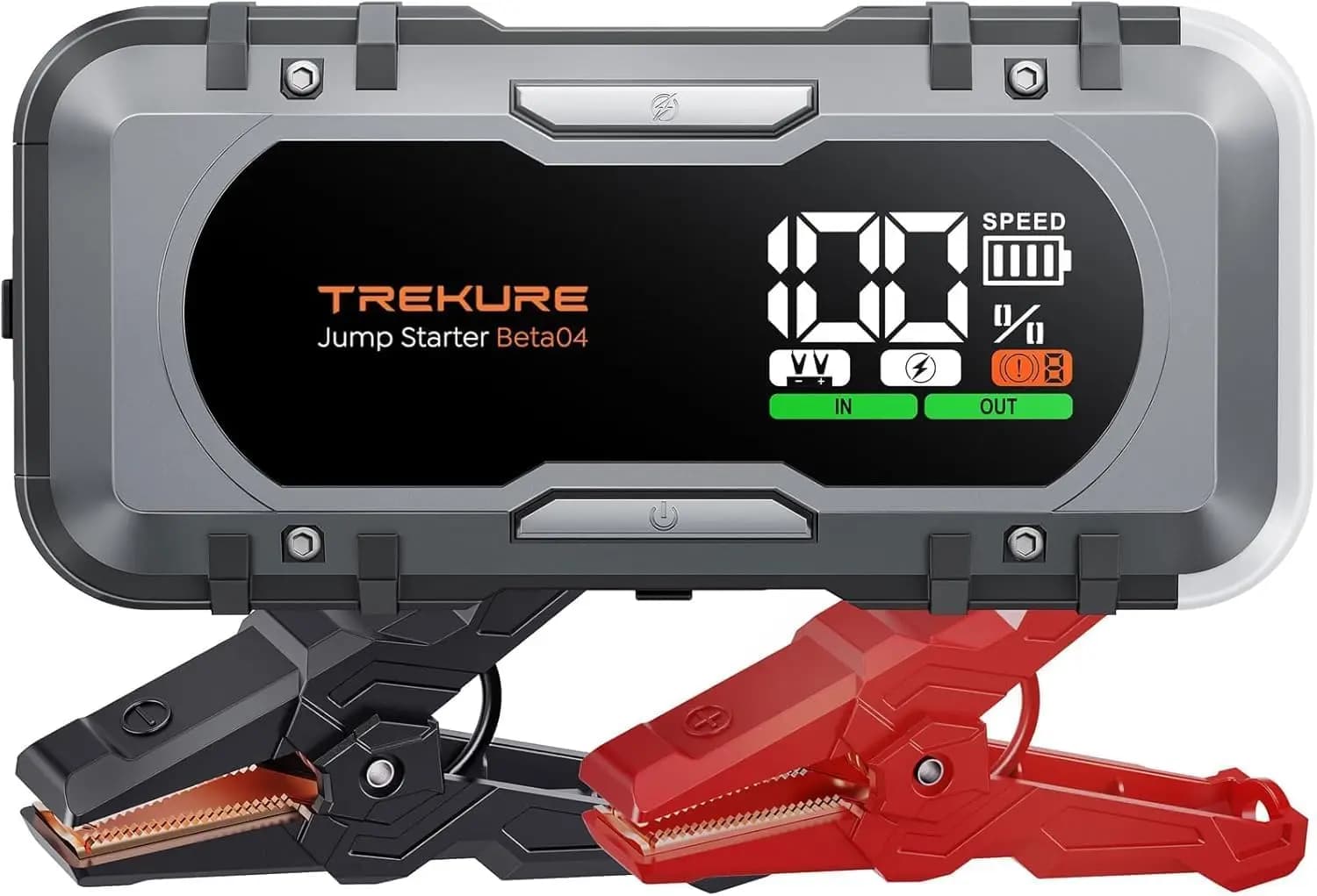 Avviatore di Emergenza per Auto 8000A, Avviatore Portatile per Tutti i Motori a Benzina e Diesel, 27000mAh 65W, Caricabatterie Portatile per Auto