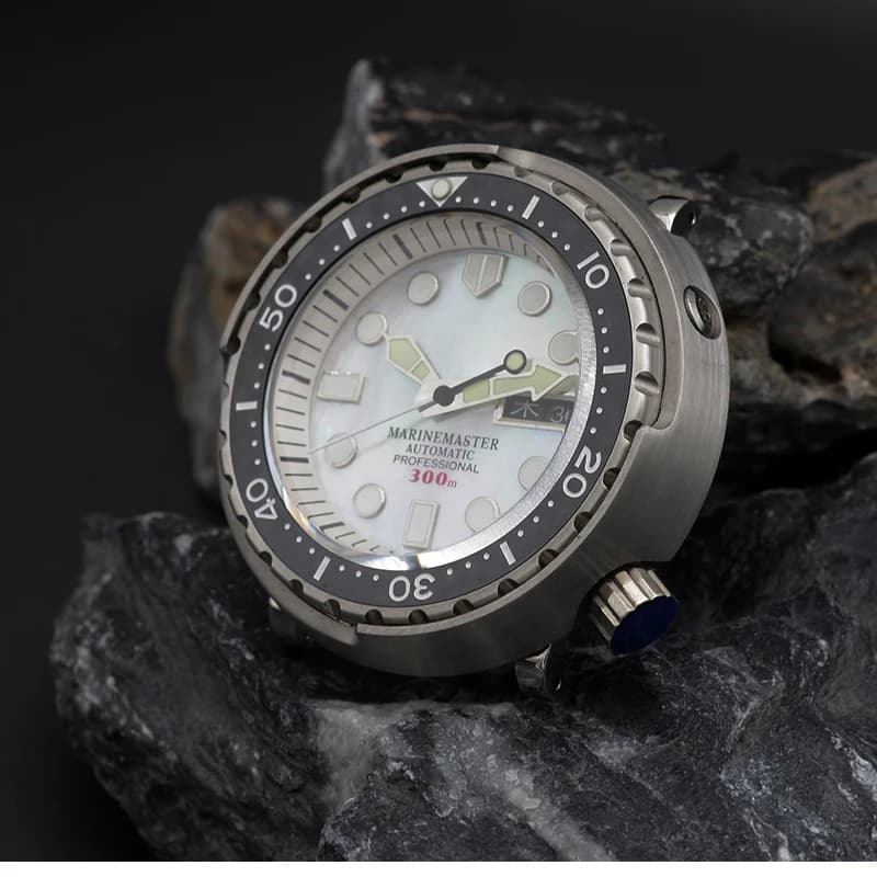 Men's Automatic Watches Dive Watch With Head 300 m C3 Waterproof Automatic Wrist Watch Luminous Sapphire Crystal Stainless Steel Box