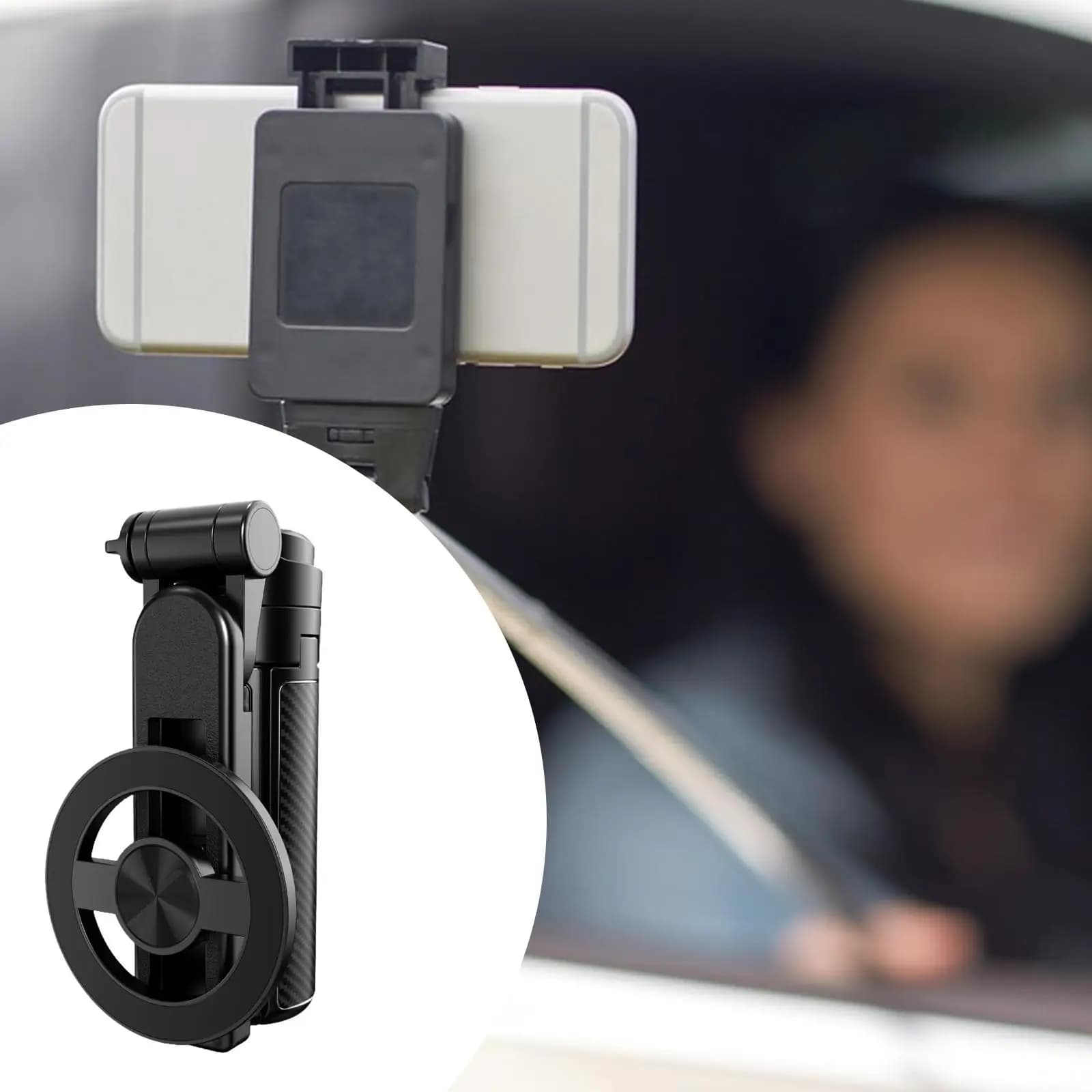 Treppiede da viaggio per selfie stick Robusto supporto multiuso per cellulare in lega di alluminio per smartphone Vlog Registrazioni video di viaggio Turismo